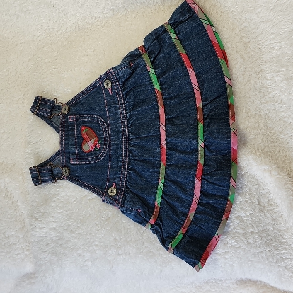 Really cute infant girls tiered Oshkosh jumper